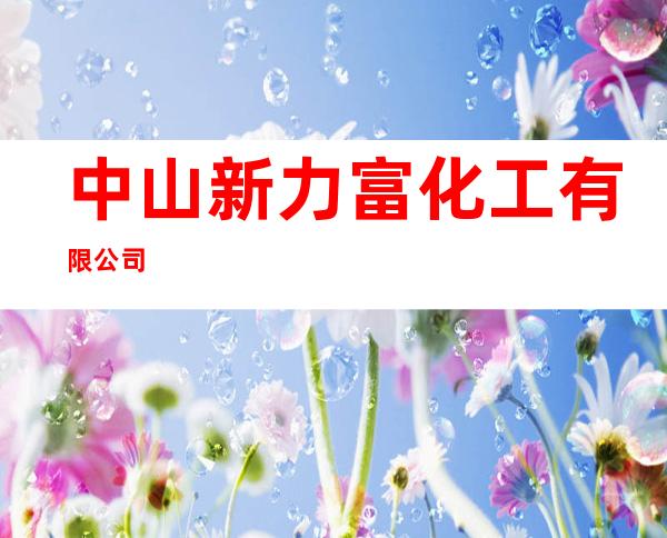 中山新力富化工有限公司